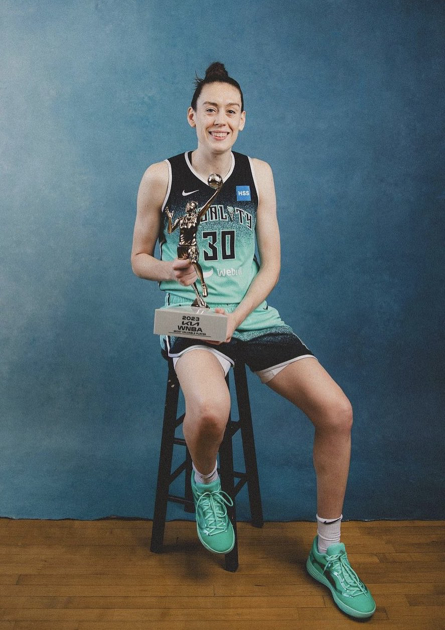 Breanna Stewart of the New York Liberty has been awarded the esteemed title of the 2023 Kia WNBA Most Valuable Player